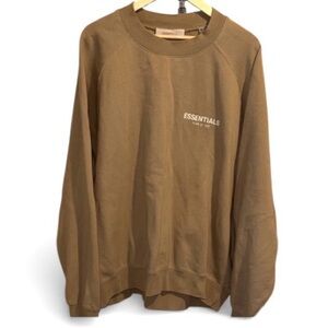 Essentials sweatshirt Crewneck knit Tan brown xxl loungewear Fear of God